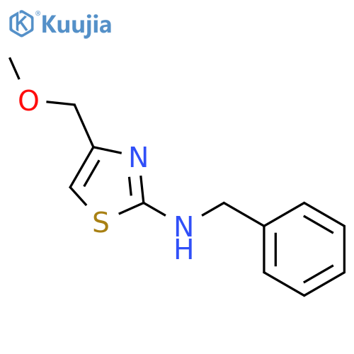 2-Thiazolamine, 4-(methoxymethyl)-N-(phenylmethyl)- structure