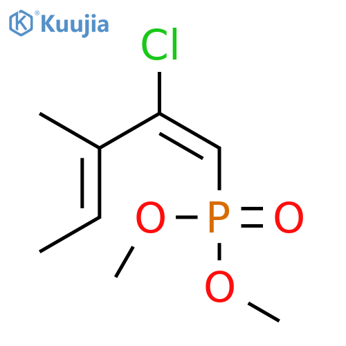 Phosphonic acid, (2-chloro-3-methyl-1,3-pentadienyl)-, dimethyl ester structure