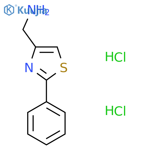 (2-phenyl-1,3-thiazol-4-yl)methanamine dihydrochloride structure