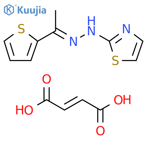 2(3H)-Thiazolone, [1-(2-thienyl)ethylidene]hydrazone, (2E)-2-butenedioate (1:1) (9CI) structure