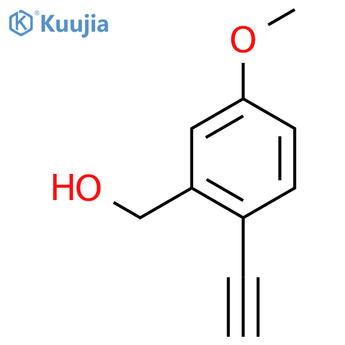 (2-Ethynyl-5-methoxyphenyl)methanol structure