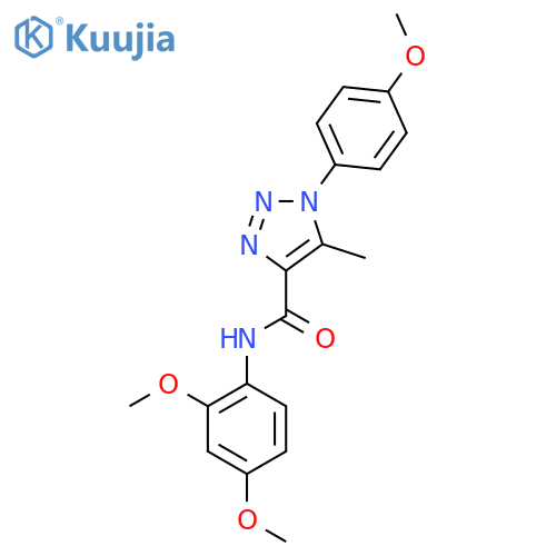 N-(2,4-dimethoxyphenyl)-1-(4-methoxyphenyl)-5-methyl-1H-1,2,3-triazole-4-carboxamide structure