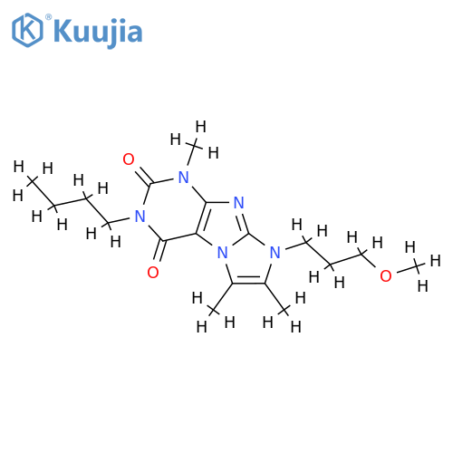 3-butyl-8-(3-methoxypropyl)-1,6,7-trimethyl-1H,2H,3H,4H,8H-imidazo1,2-gpurine-2,4-dione structure