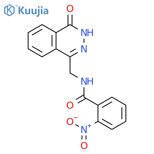 2-nitro-N-(4-oxo-3,4-dihydrophthalazin-1-yl)methylbenzamide structure