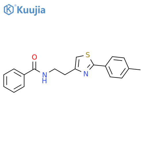N-{2-2-(4-methylphenyl)-1,3-thiazol-4-ylethyl}benzamide structure