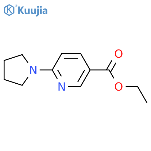Ethyl 6-(pyrrolidin-1-yl)nicotinate structure