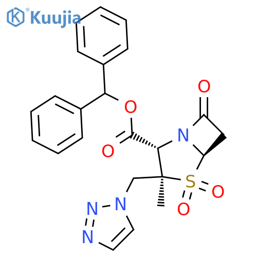 Benzhydry 2β-triazolmethyl-2α-methyl-6,6-dihydropernicillanate-1,1-dioxide structure