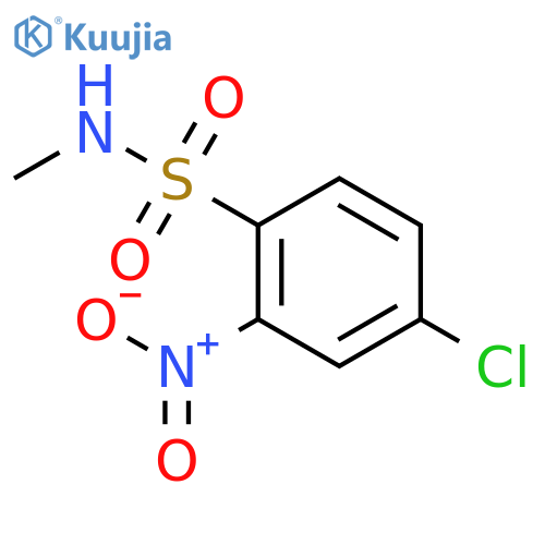 4-chloro-N-methyl-2-nitrobenzene-1-sulfonamide structure