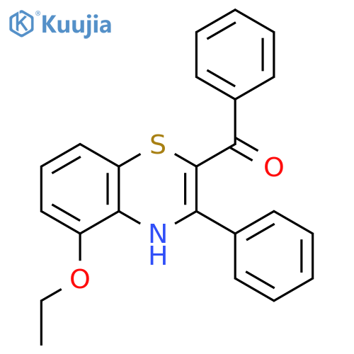 Methanone, (5-ethoxy-3-phenyl-4H-1,4-benzothiazin-2-yl)phenyl- structure