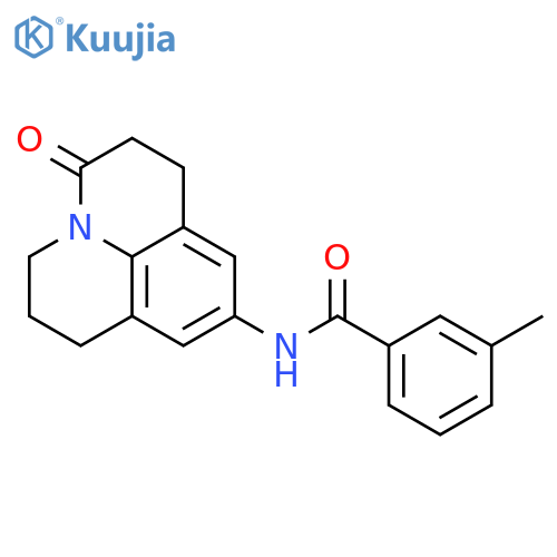 3-methyl-N-{2-oxo-1-azatricyclo7.3.1.0^{5,13}trideca-5,7,9(13)-trien-7-yl}benzamide structure
