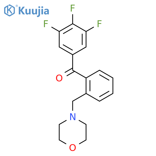[2-(morpholin-4-ylmethyl)phenyl]-(3,4,5-trifluorophenyl)methanone structure