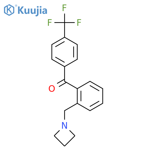[2-(azetidin-1-ylmethyl)phenyl]-[4-(trifluoromethyl)phenyl]methanone structure