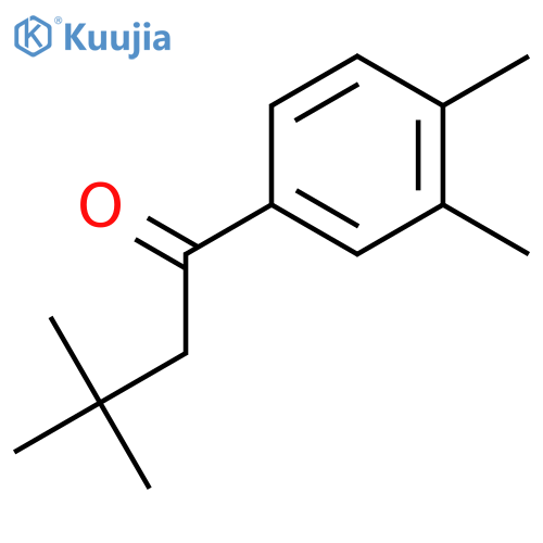 1-(3,4-dimethylphenyl)-3,3-dimethyl-butan-1-one structure