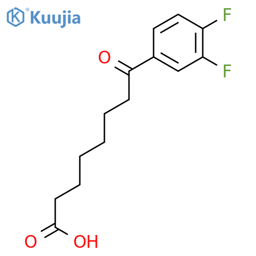 8-(3,4-difluorophenyl)-8-oxooctanoic Acid structure