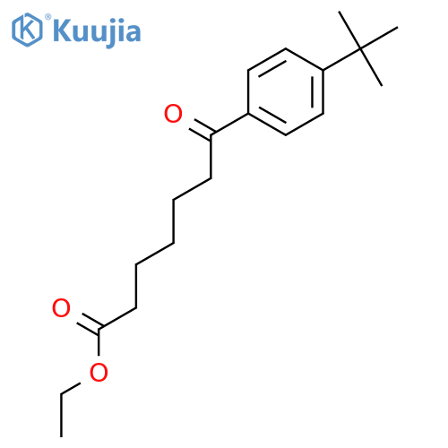 ethyl 7-(4-tert-butylphenyl)-7-oxo-heptanoate structure