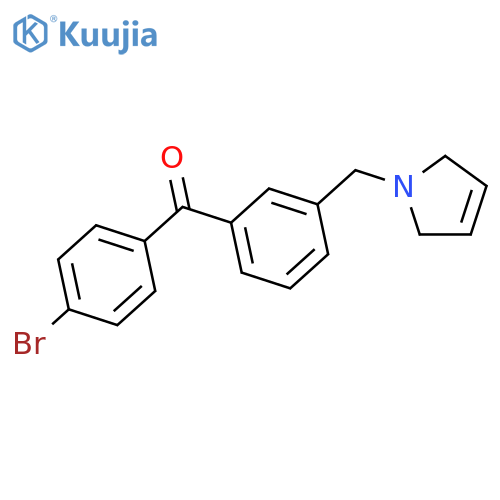 4'-Bromo-3-(3-pyrrolinomethyl) benzophenone structure