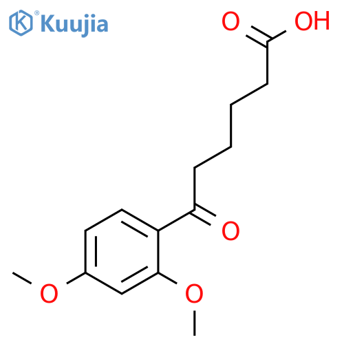 6-(2,4-Dimethoxyphenyl)-6-oxohexanoic acid structure