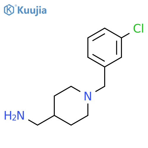 1-(3-Chlorobenzyl)piperidin-4-ylmethylamine structure