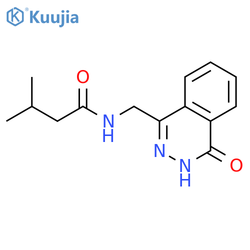 3-methyl-N-(4-oxo-3,4-dihydrophthalazin-1-yl)methylbutanamide structure