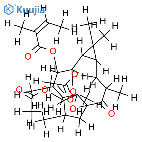 7-Tigloyl,O8-Me,3,12-di-Ac-Ingol structure
