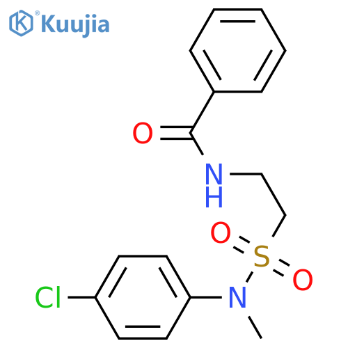 N-(2-{(4-chlorophenyl)methylsulfamoyl}ethyl)benzamide structure