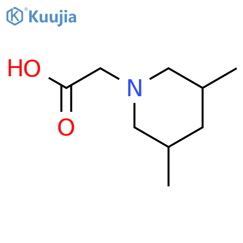 (3,5-Dimethyl-piperidin-1-yl)-acetic acid structure