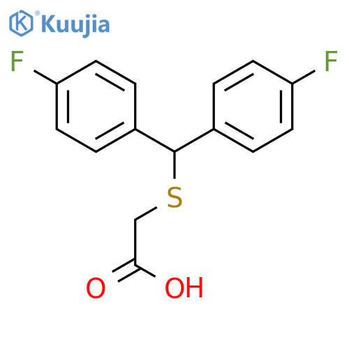 2-{Bis(4-Fluorophenyl)MethylSulfanyl}Acetic Acid structure