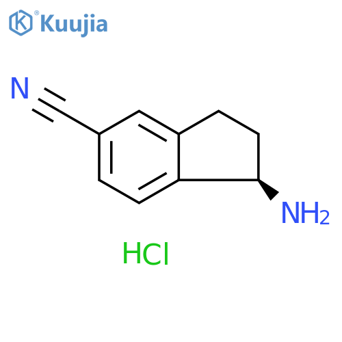(1R)-1-AMINOINDANE-5-CARBONITRILE HCL structure