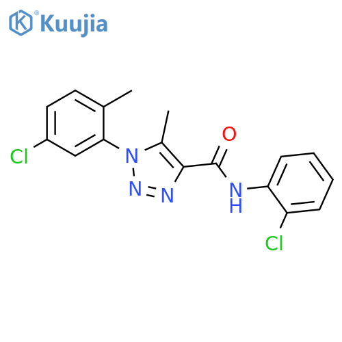 1-(5-Chloro-2-methylphenyl)-N-(2-chlorophenyl)-5-methyl-1H-1,2,3-triazole-4-carboxamide structure