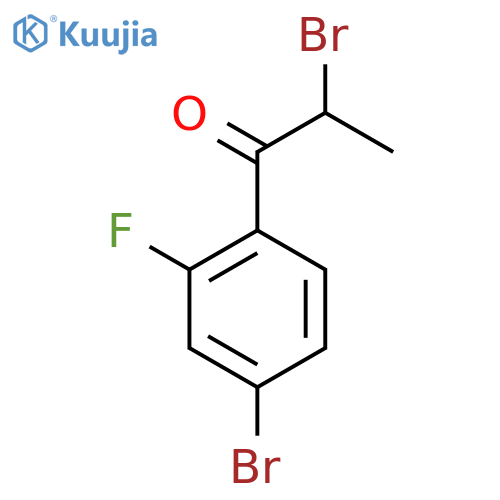 2-Bromo-1-(4-bromo-2-fluorophenyl)propan-1-one structure