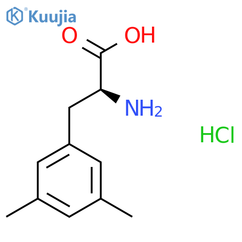 (2S)-2-Amino-3-(3,5-dimethylphenyl)propanoic acid;hydrochloride structure