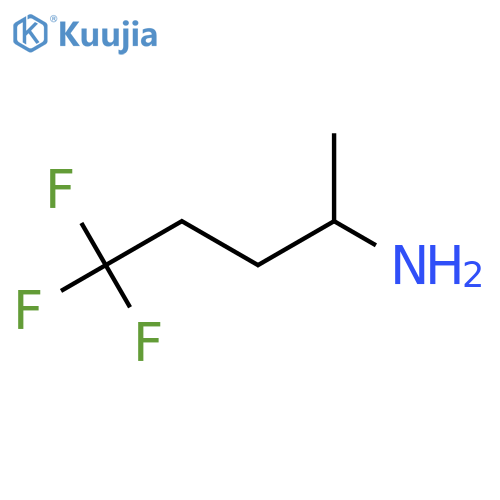 5,5,5-Trifluoropentan-2-amine structure
