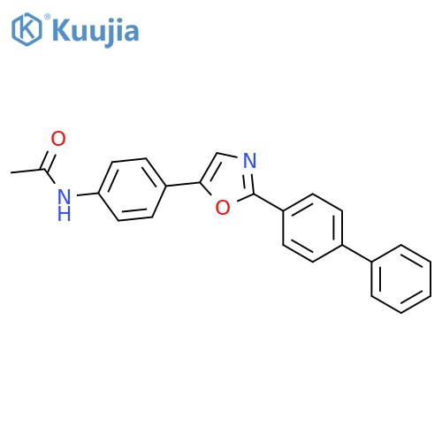 Acetamide, N-[4-(2-[1,1'-biphenyl]-4-yl-5-oxazolyl)phenyl]- structure