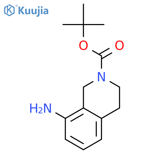 tert-butyl 8-amino-1,2,3,4-tetrahydroisoquinoline-2-carboxylate structure