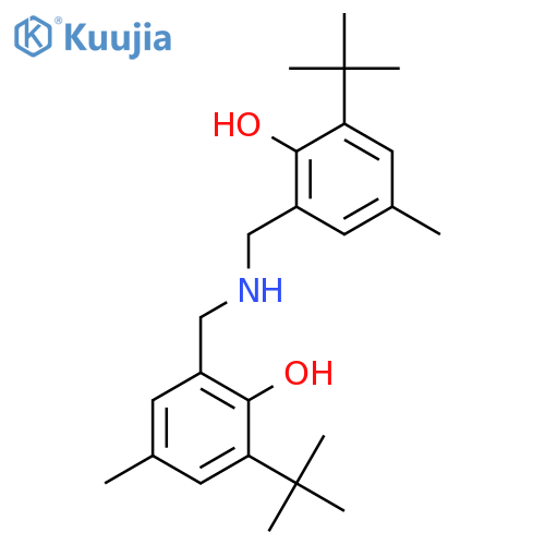 Phenol, 2,2'-[iminobis(methylene)]bis[6-(1,1-dimethylethyl)-4-methyl- structure