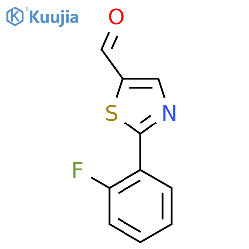 2-(2-Fluorophenyl)-1,3-thiazole-5-carbaldehyde structure