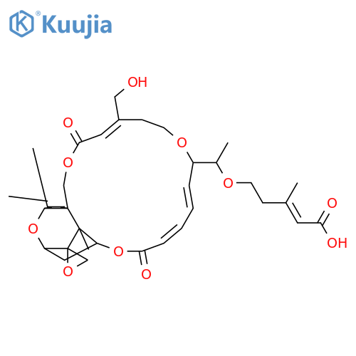 Roridin E; 12'-Hydroxy, 13'-O-(4-carboxy-3-methyl-3E-butenyl) structure