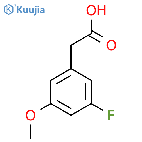2-(3-fluoro-5-methoxyphenyl)acetic acid structure
