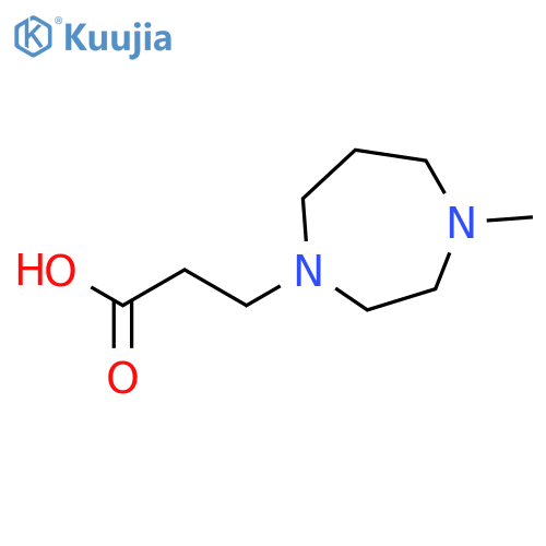 3-(4-Methyl-1,4-diazepan-1-yl)propanoic acid structure