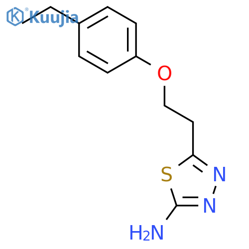 5-2-(4-Ethylphenoxy)ethyl-1,3,4-thiadiazol-2-amine structure