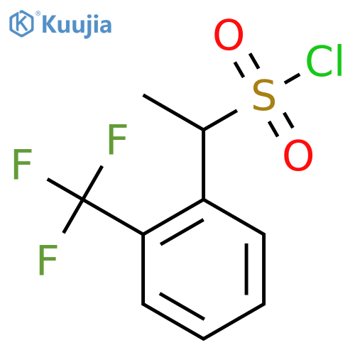 1-(2-Trifluoromethyl-phenyl)-ethanesulfonyl chloride structure
