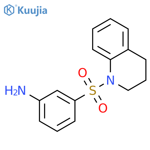 Quinoline, 1-[(3-aminophenyl)sulfonyl]-1,2,3,4-tetrahydro- structure