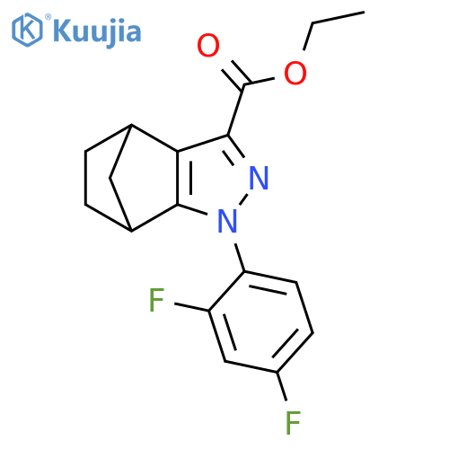 Ethyl 1-(2,4-Difluorophenyl)-4,5,6,7-tetrahydro-4,7-methano-1H-indazole-3-carboxylate structure