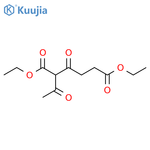 Hexanedioic acid, 2-acetyl-3-oxo-, 1,6-diethyl ester structure