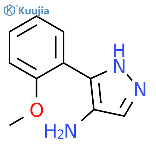 5-(2-methoxyphenyl)-1H-pyrazol-4-amine structure