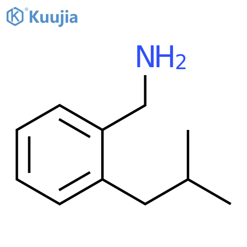 2-(2-methylpropyl)phenylmethanamine structure