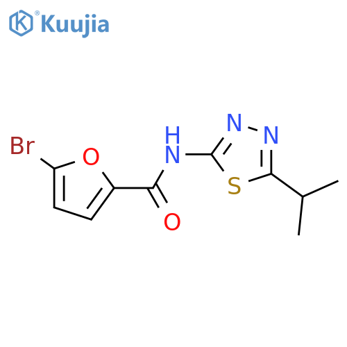 5-bromo-N-5-(propan-2-yl)-1,3,4-thiadiazol-2-ylfuran-2-carboxamide structure