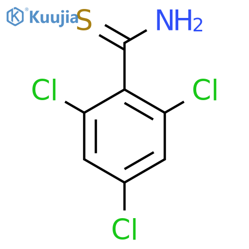 2,4,6-trichlorobenzene-1-carbothioamide structure