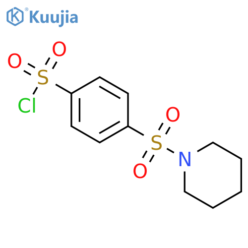 4-(piperidine-1-sulfonyl)benzene-1-sulfonyl chloride structure