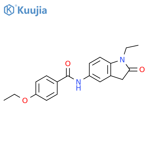 4-ethoxy-N-(1-ethyl-2-oxo-2,3-dihydro-1H-indol-5-yl)benzamide structure